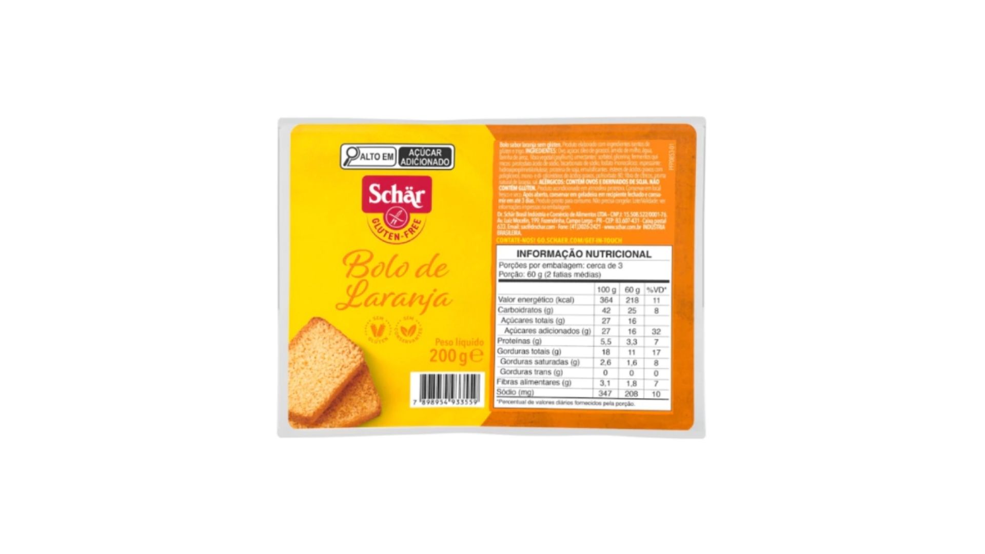 SCHAR BUDIN DE NARANJA 200 GRS