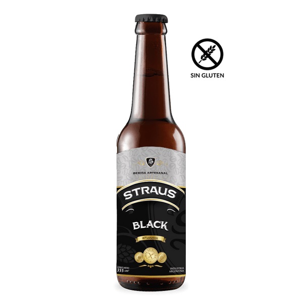 STRAUS CERVEZA BLACK 355 ML
