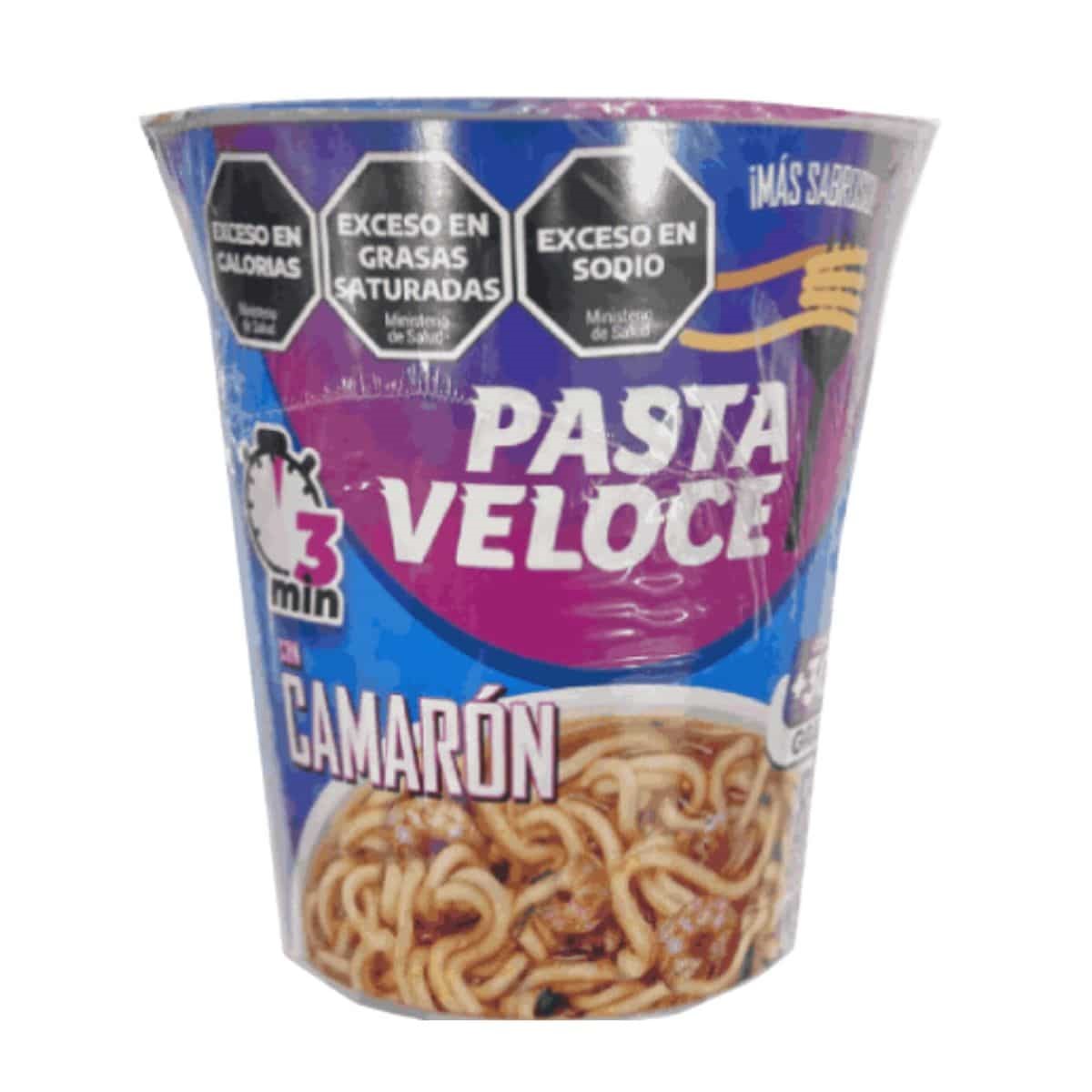 PASTA VELOCE VASO CAMARON 85 GRS
