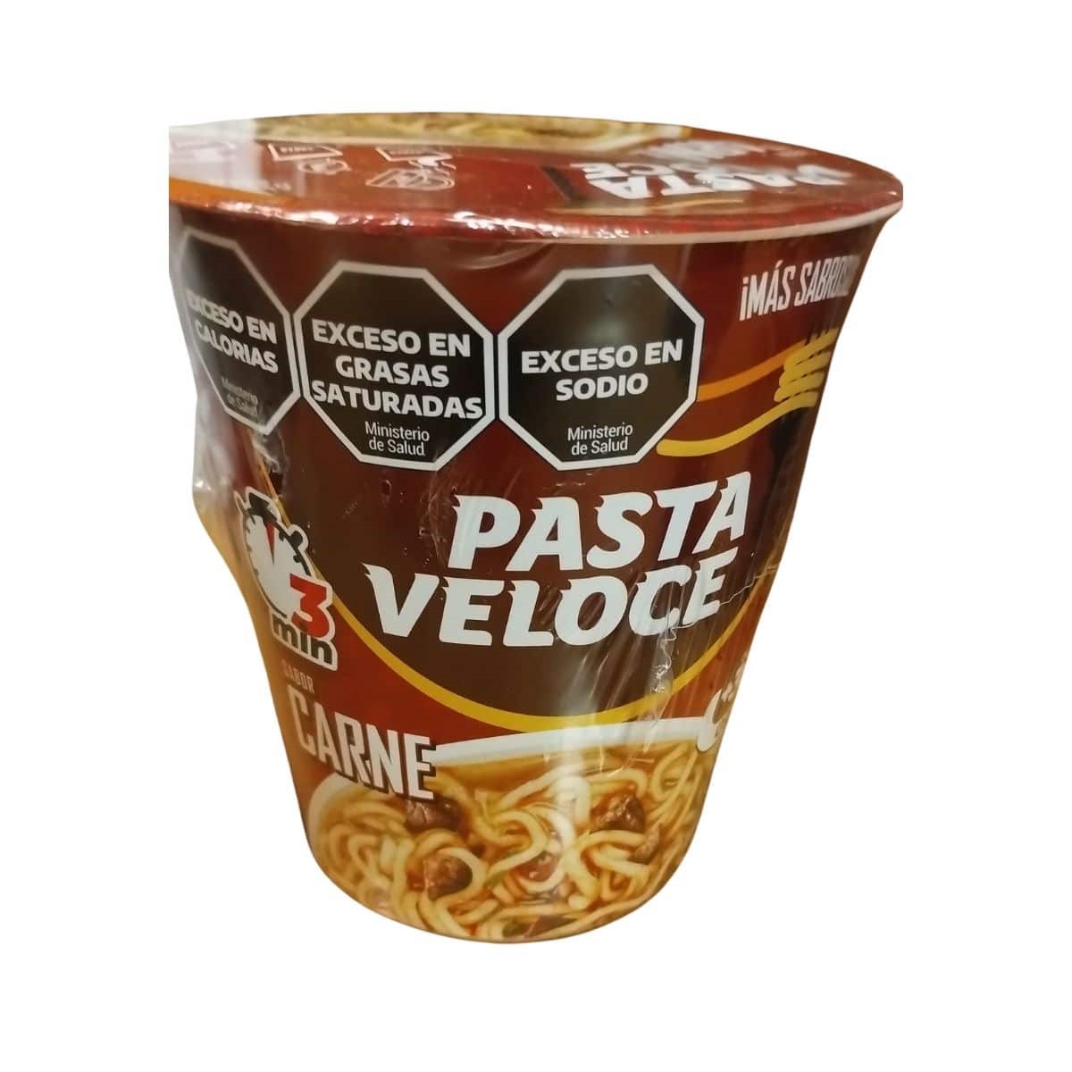 PASTA VELOCE VASO CARNE 85 GRS