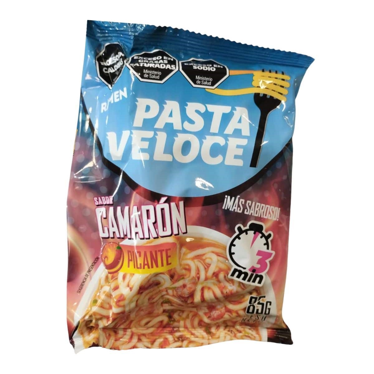PASTA VELOCE RAMEN CAMARON PICANTE 85 GRS