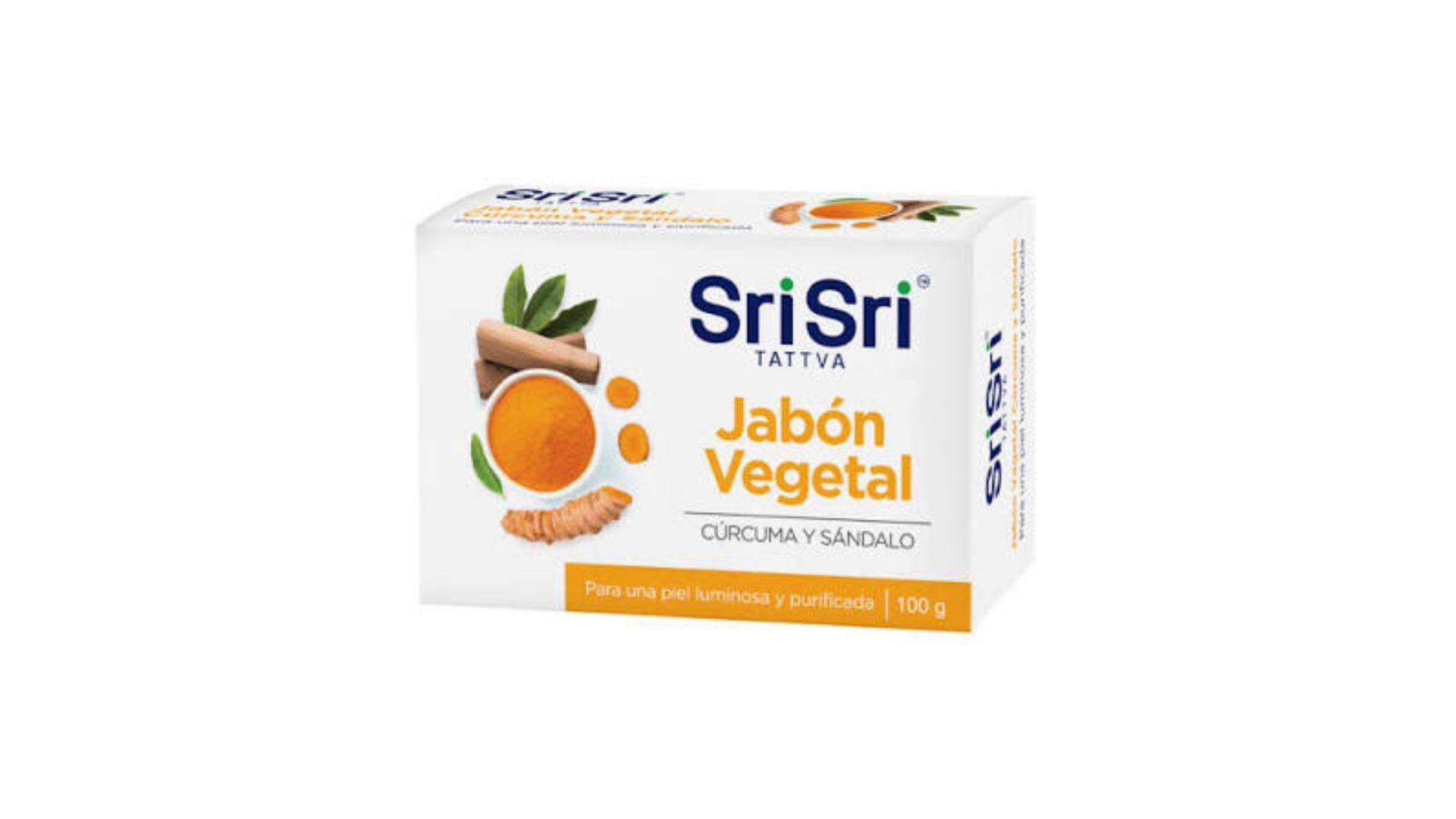AYURVEDA JABON VEGETAL CURCUMA Y SANDALO 100 GRS