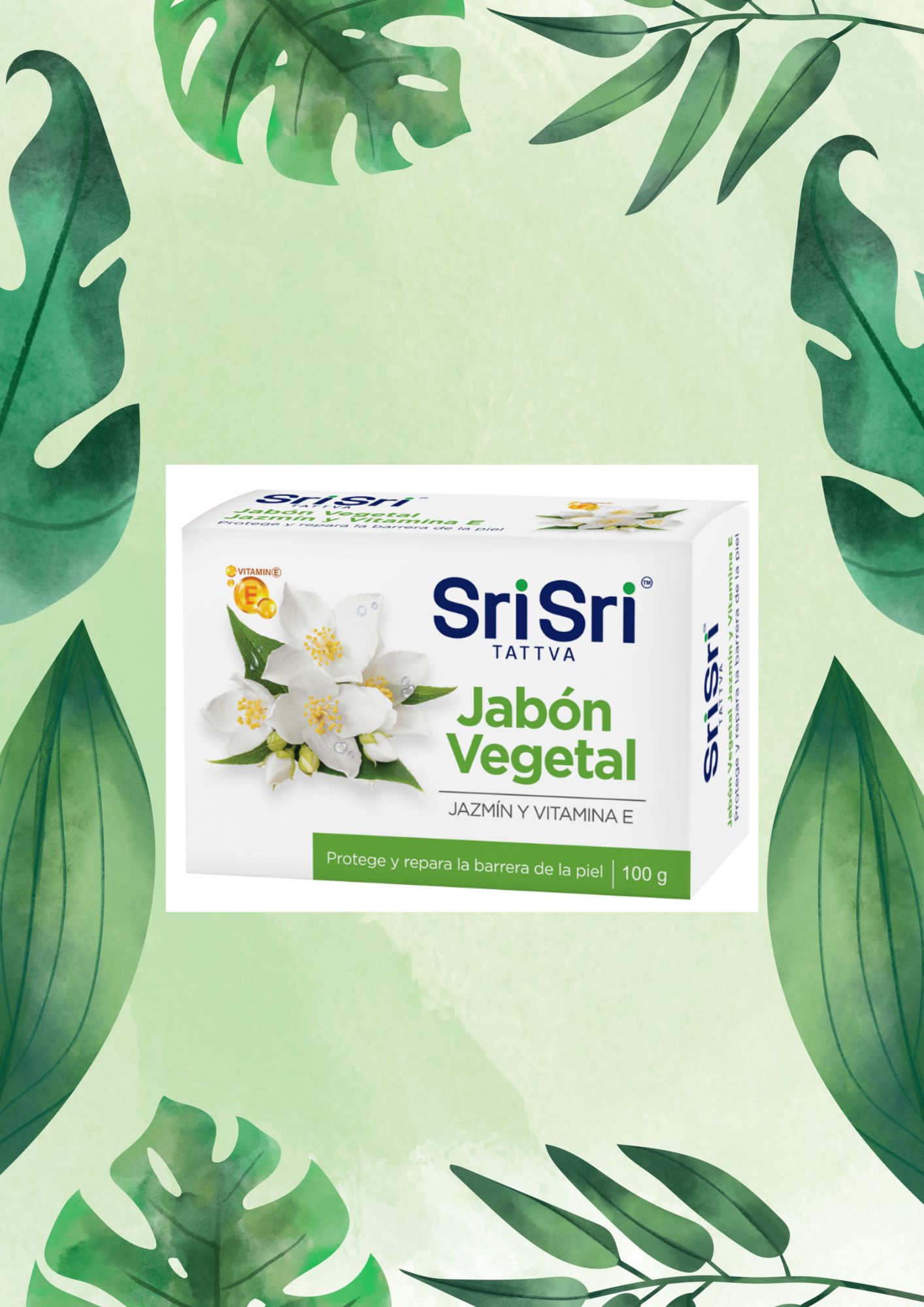 AYURVEDA JABON VEGETAL JAZMIN Y VIT E