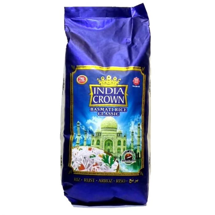 INDIAN CROWN ARROZ BASMATI 1 KG