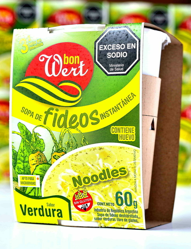 BON WERT SOPA DE FIDEOS CON VERDURAS 60 GRS
