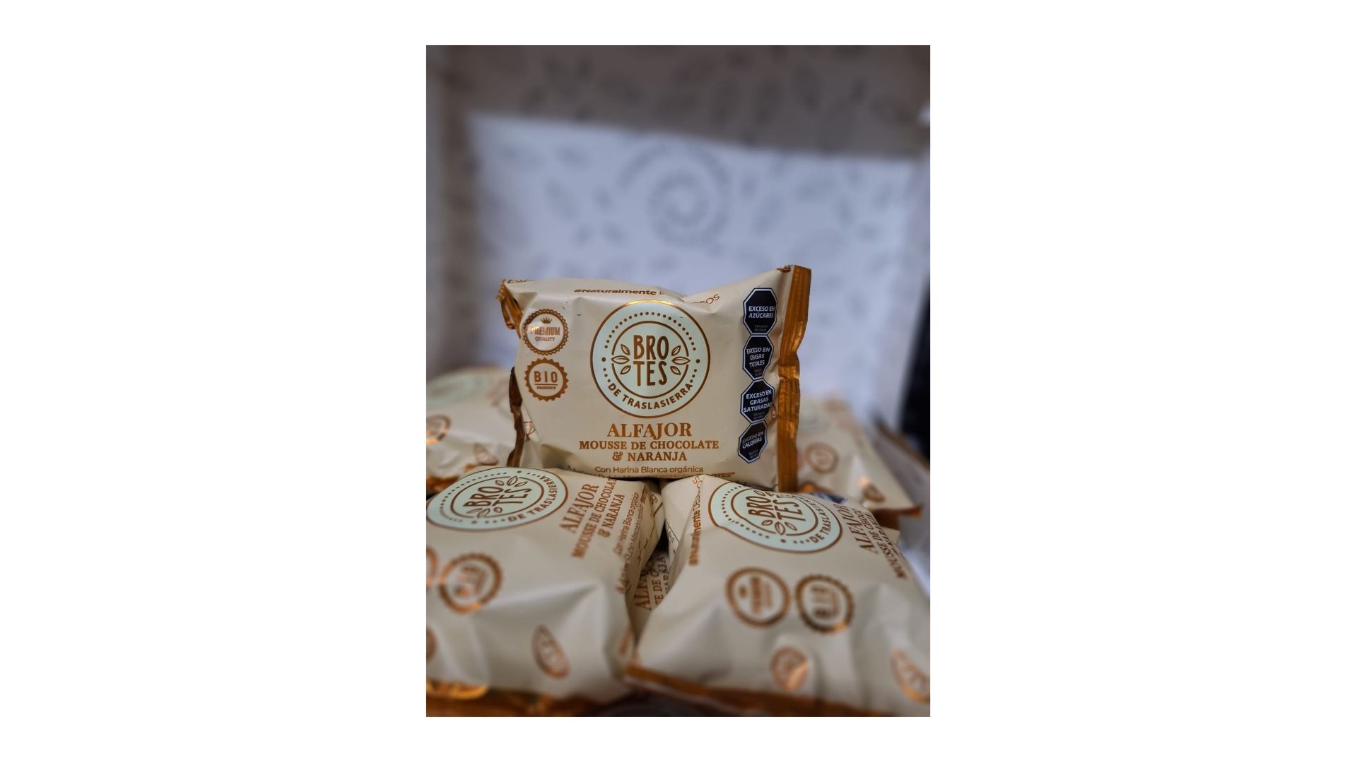 BROTES TRASLASIERRA ALFAJOR CHOCOLATE & NARANJA 12 UNID