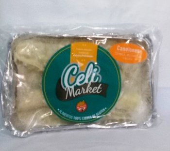 Celi Market CANELONES DE ESPINACA Y RICOTA 500 grs 2 unid