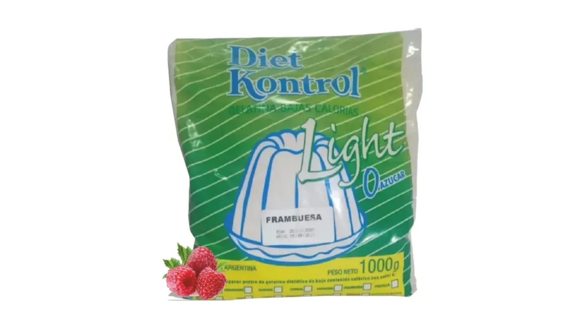 DIET KONTROL GELATINA FRAMBUESA 1 KG