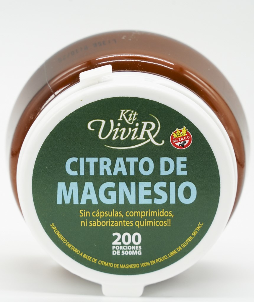 KIT VIVIR CITRATO DE MAGNESIO POTE 100 GRS