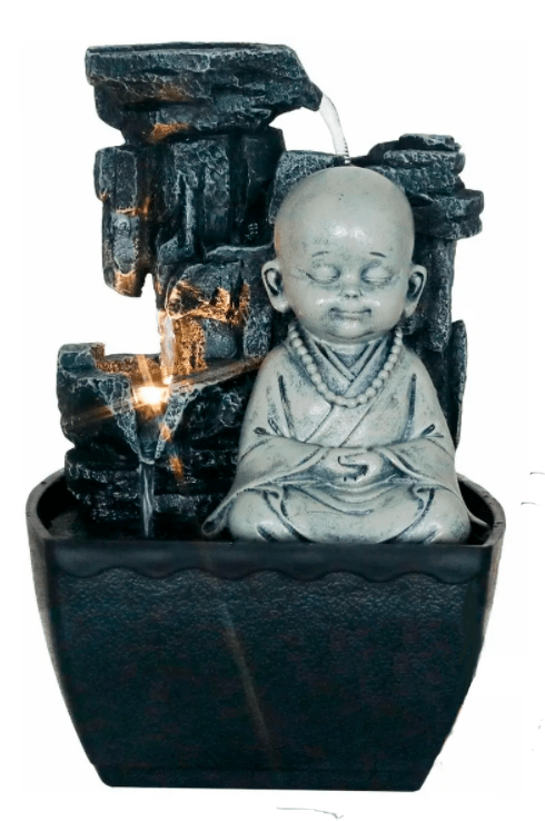 LLAMA SAGRADA FUENTE DE AGUA BUDA NIÑO 18 CM