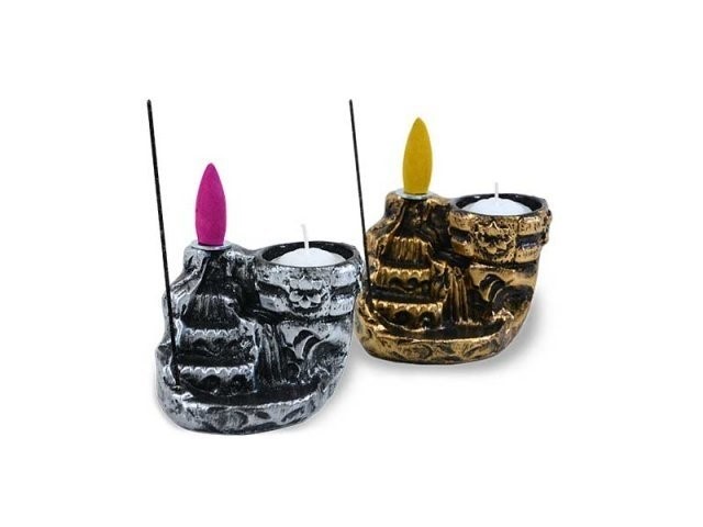 LLAMA SAGRADA CASCADA DE HUMO PORTA VELA Y PORTA SAHUMERIO