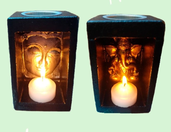 LLAMA SAGRADA HORNITO YESO GANESH