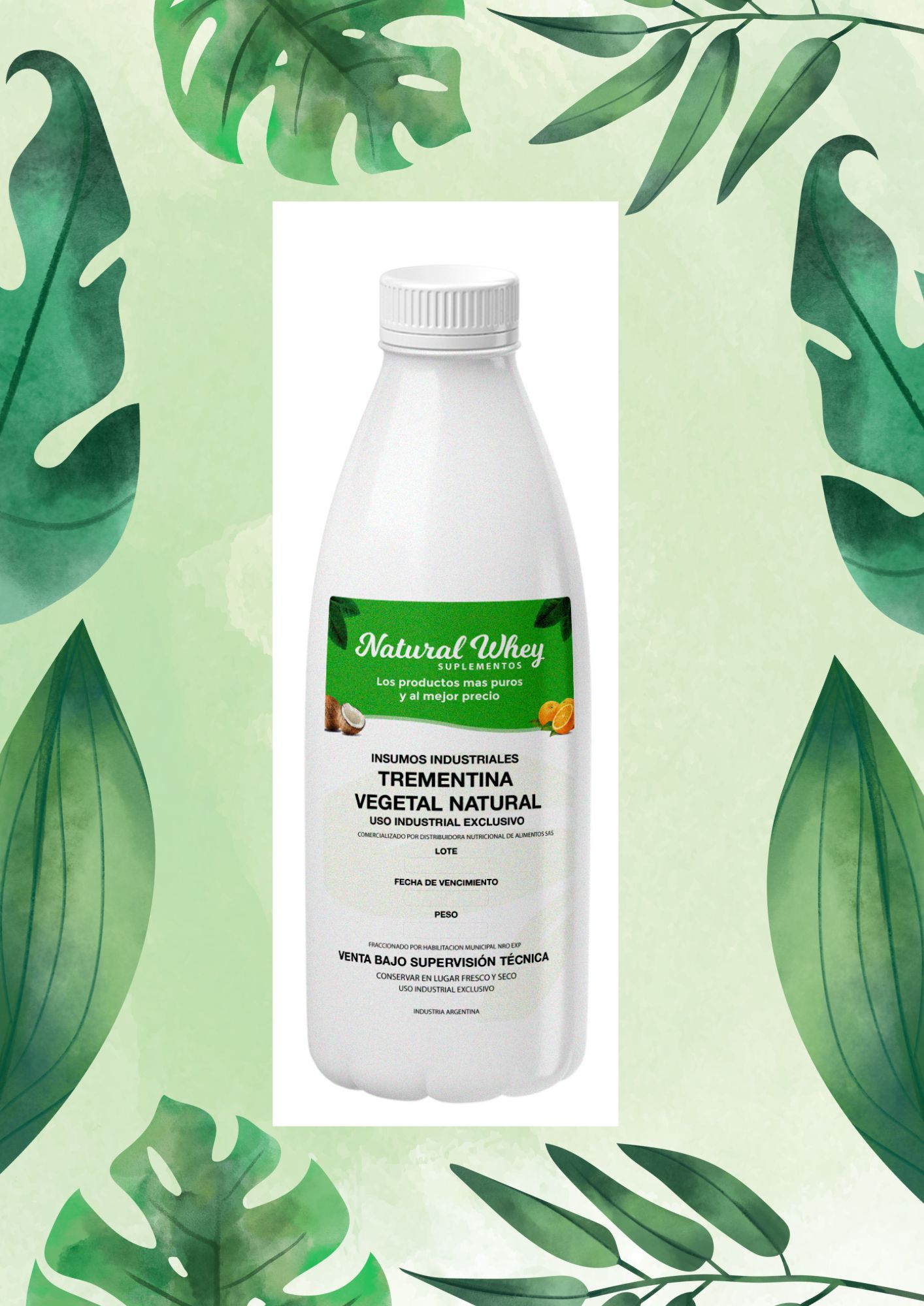 NATURAL WHEY TREMENTINA VEGETAL NATURAL 100 ML