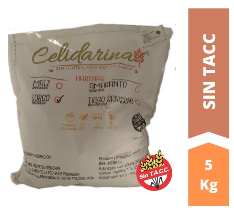 CELIDARINA HARINA DE SORGO INTEG 5 KG