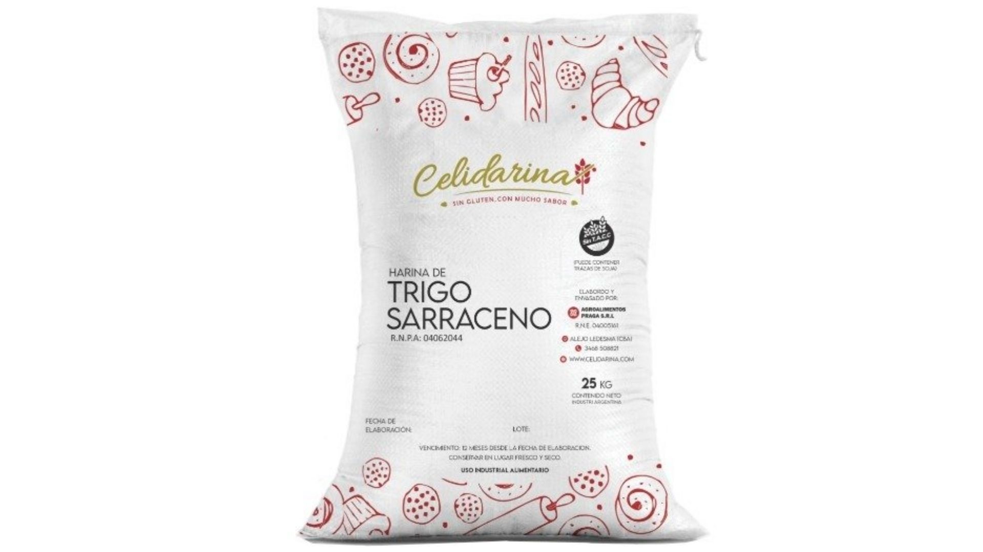CELIDARINA HARINA DE SARRACENO 25 KG