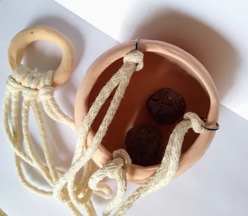 SAGRADA MADRE SAHUMADOR COLGANTE BARRO