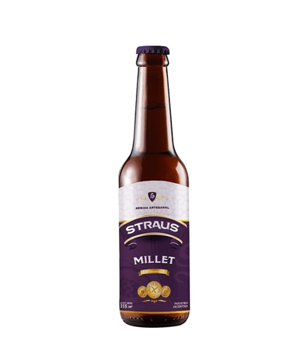 STRAUS CERVEZA MILLET 355 ML