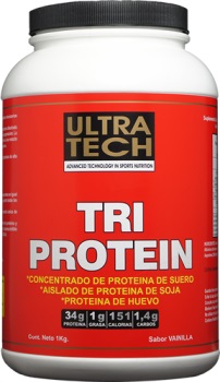 Ultra Tech TRI PROTEIN VAINILLA 1 kg