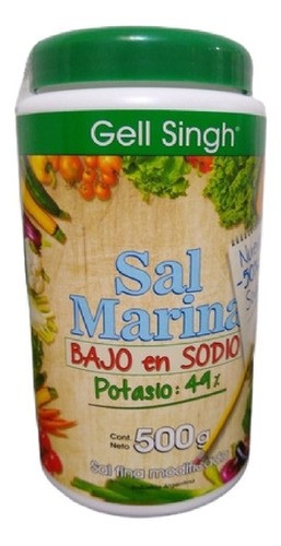 Gell Singh SAL MARINA BAJO SODIO 500 grs