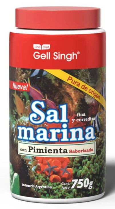 GELL SINGH SAL MARINA PIMIENTA 750 GRS