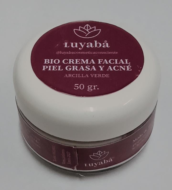 LUYABA BIO CREMA FACIAL PIEL GRASA Y ACNE 50 GRS