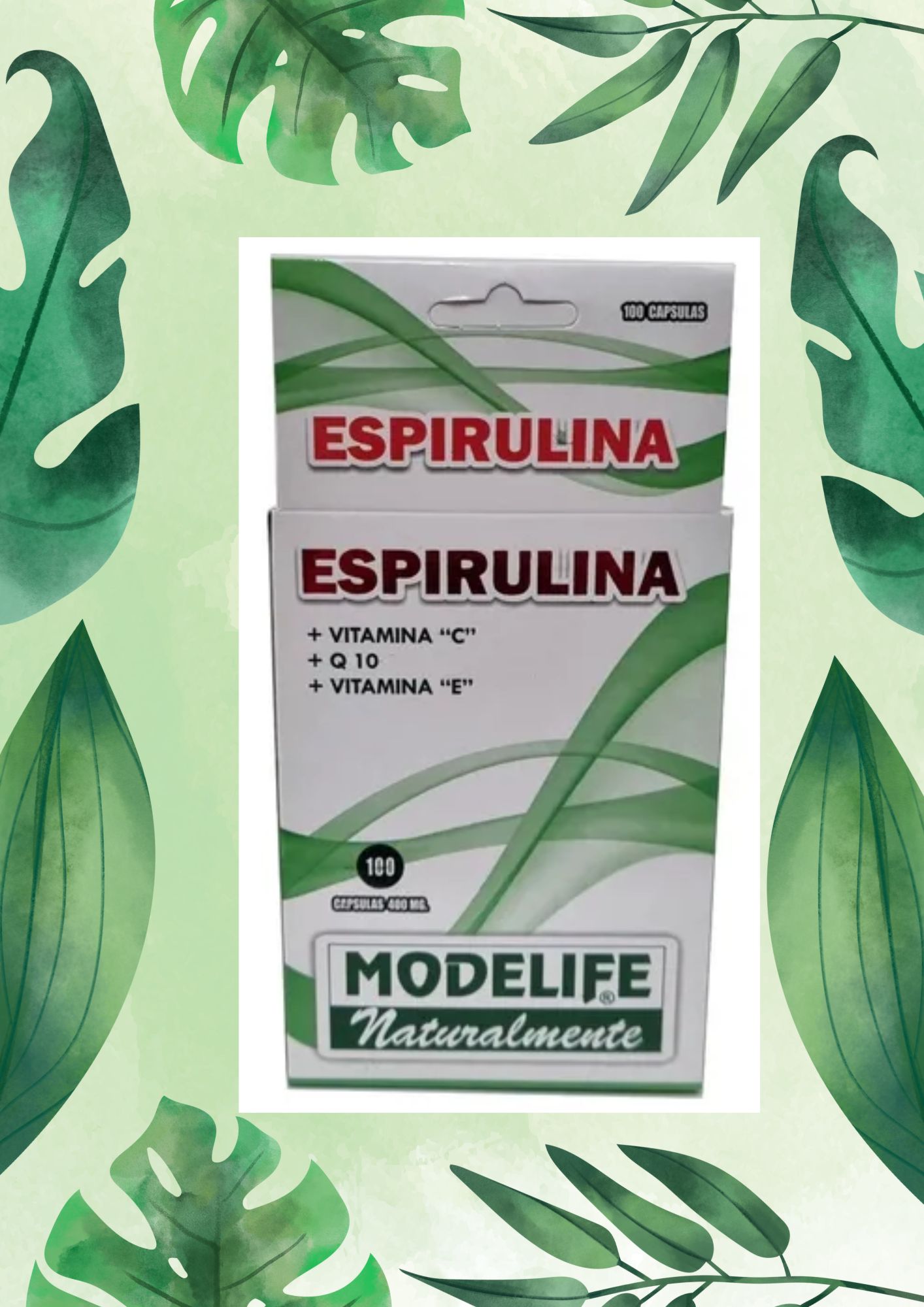 MODELIFE ESPIRULINA 100 CAPS