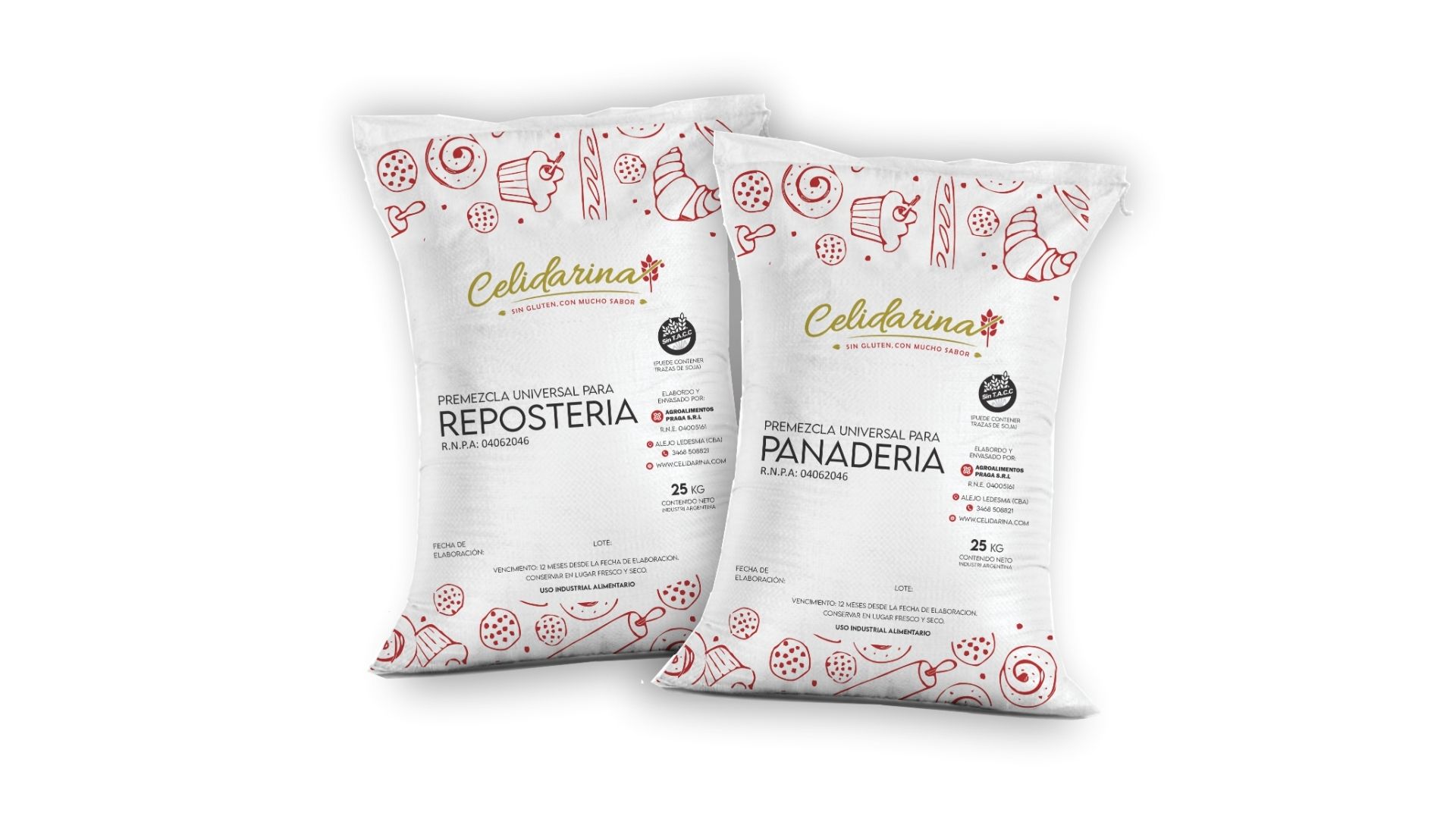 CELIDARINA PREMEZCLA UNIVERSAL DULCES 25 KG